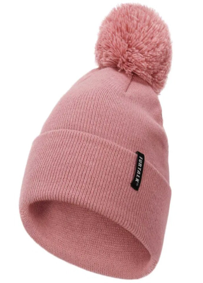 Caciula copii FURTALK, marime universala, Roz