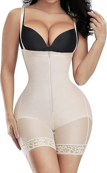Lenjerie Modelatoare FeelingGirl pentru Femei, Control al Abdomenului, marimea XS 32-34, culoare Bej