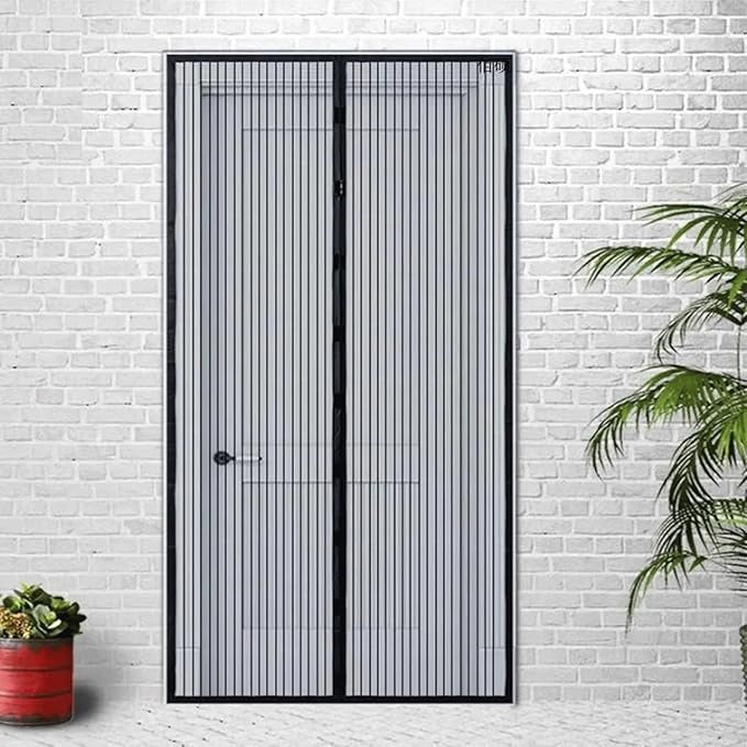 Plasa impotriva insectelor Cranach, poliester, pentru usa, 90x200cm, culoare neagra