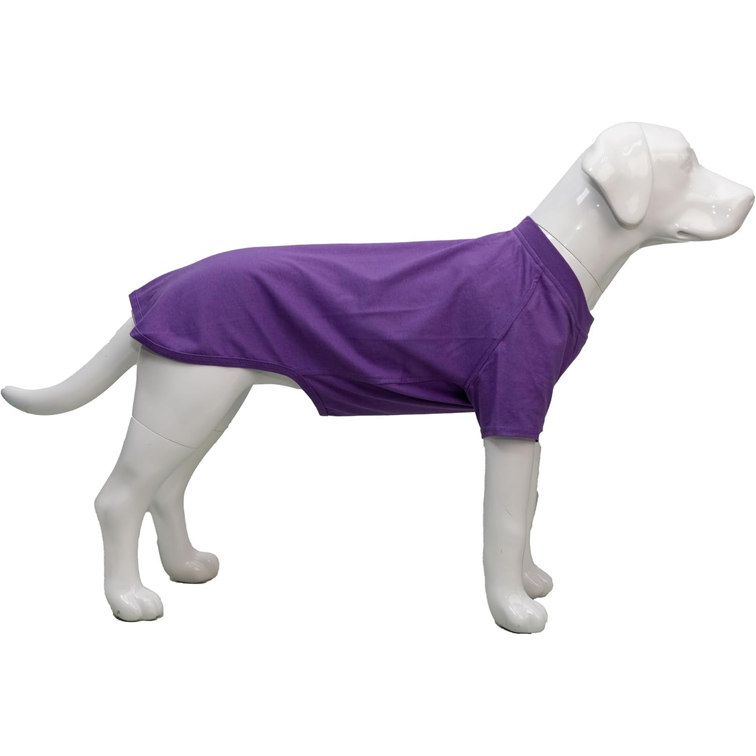 Haina caini Lovelonglong, marimea S, pentru caini de talie medie, basic, bumbac, culoare mov