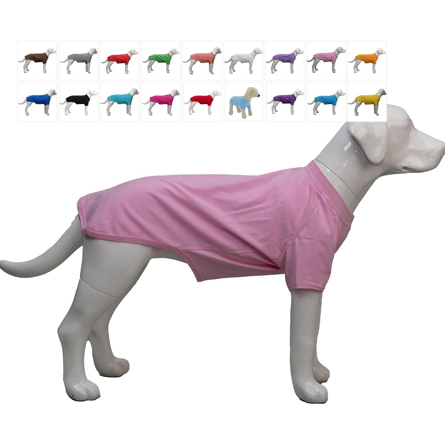 Haina caini Lovelonglong, marimea XS, basic, bumbac, culoare roz pal