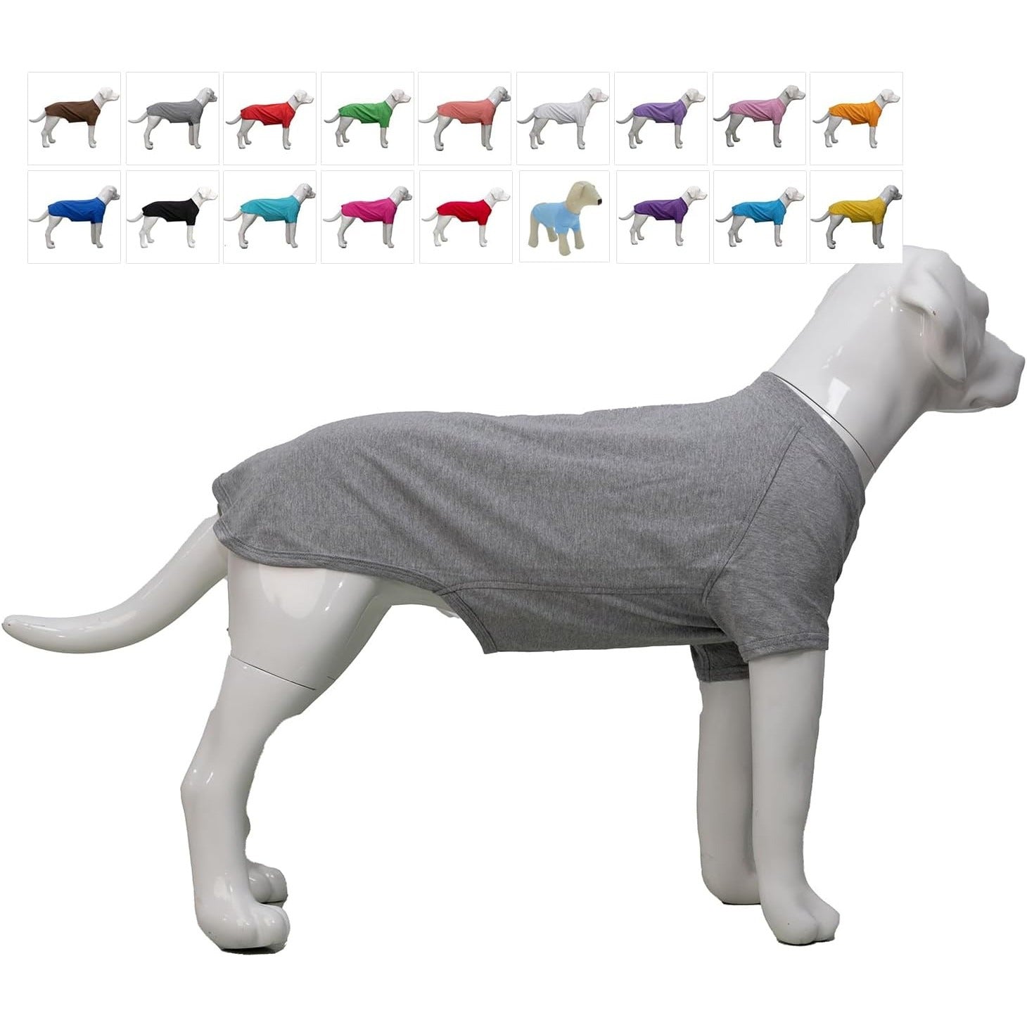 Haina caini Lovelonglong, marimea XS, basic, bumbac, culoare gri