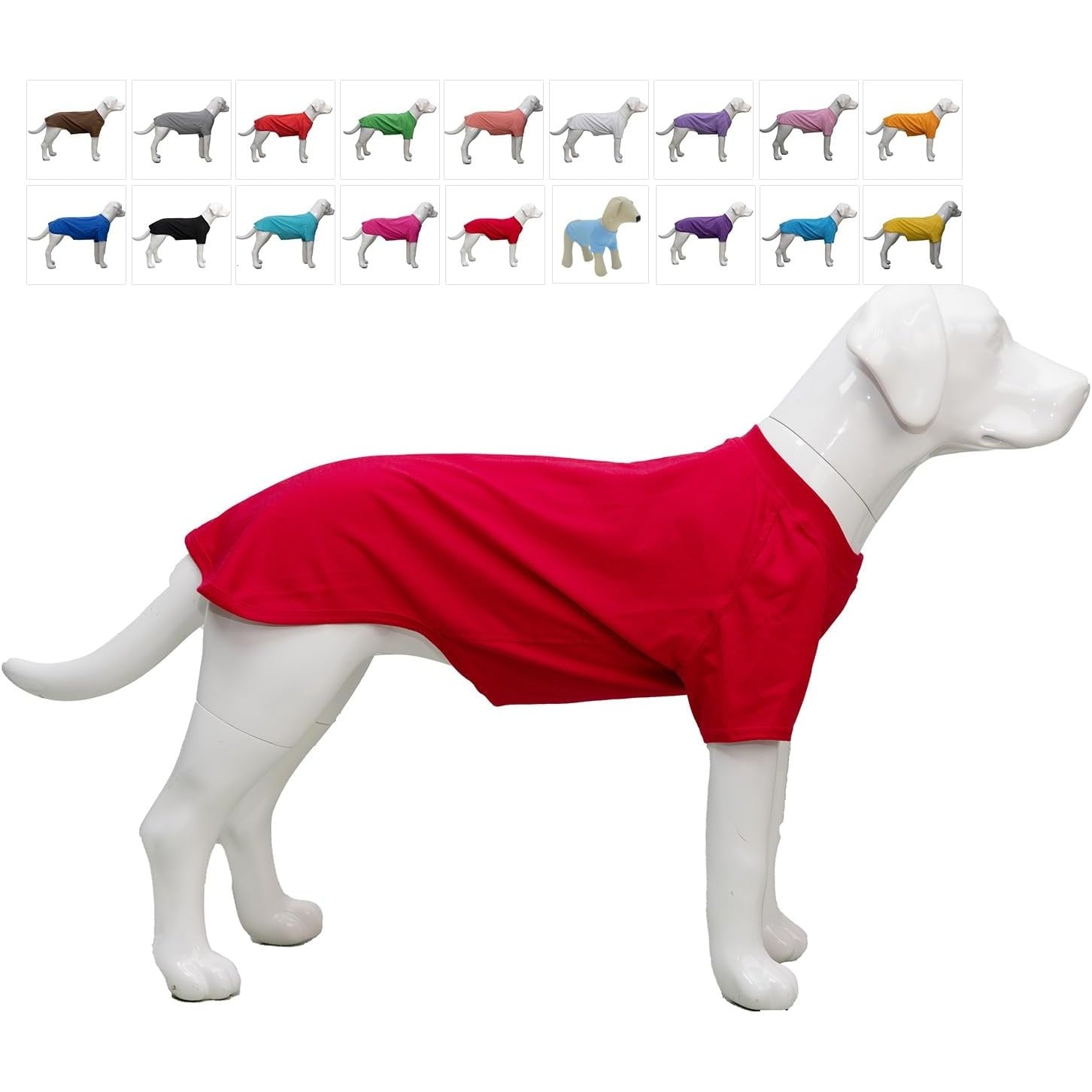 Haina caini Lovelonglong, marimea XS, basic, bumbac, culoare rosu