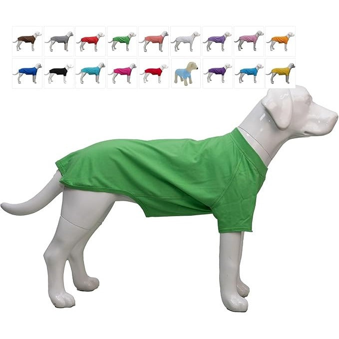 Haina caini Lovelonglong, marimea S, basic, bumbac, culoare verde