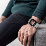 Bratara ajustabila compatibila cu Fitbit Versa 3/Sense, Otel inoxidabil, design clasic cu catarama, Argintiu - imagine 3