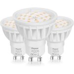 Set 3 Becuri, GU10, Reglabile, 5W, Alb Cald 2700K, 200-240V, 600 Lm, Ra85, Unghi Fascicul 120°