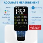 Cantar Smart F4 Pro, 180 kg, 22 Indici Corporali, Senzori ITO Full-Surface, Bluetooth, App Fitdays, Alb - imagine 2