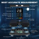 Cantar Smart P1, Indici corporali & BMI, Senzori de Mana, Analiza Corporala, Bluetooth, 20 Indici, 24 Utilizatori, Negru - imagine 2