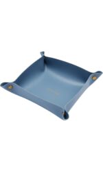 Suport bijuterii din Piele PU, 25x25 cm, Albastru - imagine 4