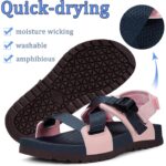 Sandale sport dama, marimea 37, cauciuc, outdoor, cu bareta la spate, roz - imagine 6