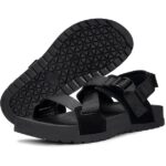 Sandale sport, marimea 42, cauciuc, unisex, cu bareta la spate, negru - imagine 6