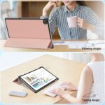 Husa pentru Lenovo Tab M10 Plus 10.6'' 2022, Piele PU, Usoara, Functie Sleep/Wake, Roz - imagine 6