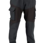 Pantaloni cargo barbati, Poliester cu elastan, marimea L, Regular fit, Buzunare Multiple, lucru si outdoor, Gri