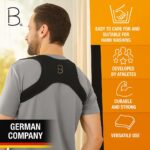 Corector postura spate, 3 in 1, neopren, centura reglabila, marime S-M, negru - imagine 3