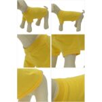Haina caini, marimea XS, basic, bumbac, galben - imagine 2
