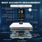 Cantar Smart P1, Indici corporali & BMI, Senzori de Mana, Analiza Corporala, Bluetooth, 20 Indici, 24 Utilizatori, Alb - imagine 4