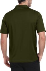 Tricou polo barbati, marimea M, maneca scurta, verde inchis - imagine 5