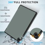 Husa pentru Lenovo Tab M10 Plus 10.6'' 2022, Piele PU, Usoara, Functie Sleep/Wake, Verde - imagine 7