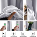 Draperie Opaca, cu Inele, Poliester, 235 x 165 cm, Alb - imagine 4