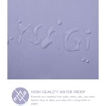Mousepad, multifunctional, 60x35 cm, impermeabil, piele ecologica, baza antiderapanta din piele intoarsa, lavanda - imagine 5