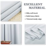 Set de 2 Draperii, Poliester, Opace, 160 x 110 cm, Alb - imagine 3