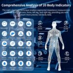 Cantar Smart P1, Indici corporali & BMI, Senzori de Mana, Analiza Corporala, Bluetooth, 20 Indici, 24 Utilizatori, Negru - imagine 3