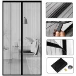 Plasa impotriva insectelor Cranach, poliester, pentru usa, 90x200cm, neagra - imagine 5