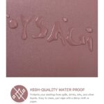 Mousepad, multifunctional, 80x40 cm, impermeabil, piele ecologica, baza antiderapanta din piele intoarsa, roz inchis - imagine 5