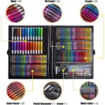 Set de Pictura si Desen, 278 Piese, Markere, Pasteluri Ulei, Creioane Cerate si Colorate, Acuarele, Paleta, Pensula, Ascutitoare, Foi de Desen - imagine 5