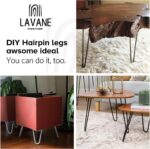 Set de 4 picioare mobilier, otel aliat, 25 cm, anticoroziv, cu protectii si suruburi, negru - imagine 5