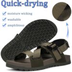 Sandale sport, marimea 43, cauciuc, unisex, cu bareta la spate, verde - imagine 6