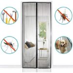 Plasa impotriva insectelor Cranach, poliester, pentru usa, 90x200cm, neagra - imagine 2