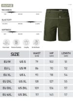 Pantaloni scurti barbati, bumbac, marimea XL, cargo, usori, uscare rapida, 5 buzunare, verde - imagine 6