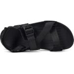 Sandale sport, marimea 42, cauciuc, unisex, cu bareta la spate, negru - imagine 3