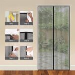 Plasa impotriva insectelor Cranach, poliester, pentru usa, 90x200cm, neagra - imagine 4