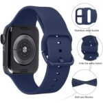 Set de 8 Curele Smartwatch, 42/44 mm, compatibile cu Apple Watch Series 1 2 3 4 5 6 7 8 9 10 11 - imagine 3