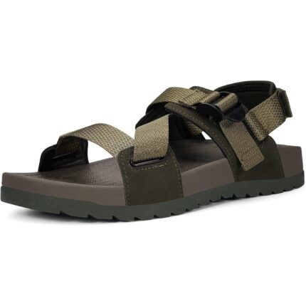 Sandale sport, marimea 43, cauciuc, unisex, cu bareta la spate, verde