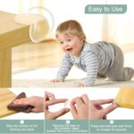Set de 32 Protectii pentru Colturile Mesei, Compatibile cu Mese si Colturi de Mobilier, 4 Forme, Transparente - imagine 3