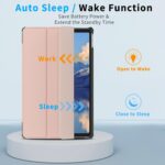 Husa pentru Lenovo Tab M10 Plus 10.6'' 2022, Piele PU, Usoara, Functie Sleep/Wake, Roz - imagine 4