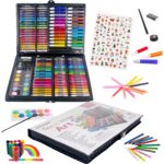 Set de Pictura si Desen, 278 Piese, Markere, Pasteluri Ulei, Creioane Cerate si Colorate, Acuarele, Paleta, Pensula, Ascutitoare, Foi de Desen - imagine 2