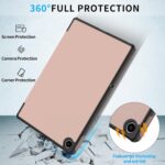 Husa pentru Lenovo Tab M10 Plus 10.6'' 2022, Piele PU, Usoara, Functie Sleep/Wake, Roz - imagine 2