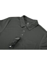 Tricou polo barbati, marimea M, poliester, maneca scurta, gri inchis - imagine 4