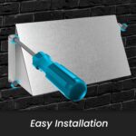 Capac ventilatie multifunctional, deflector, otel galvanizat, 14 x 7.6 cm, alb - imagine 6