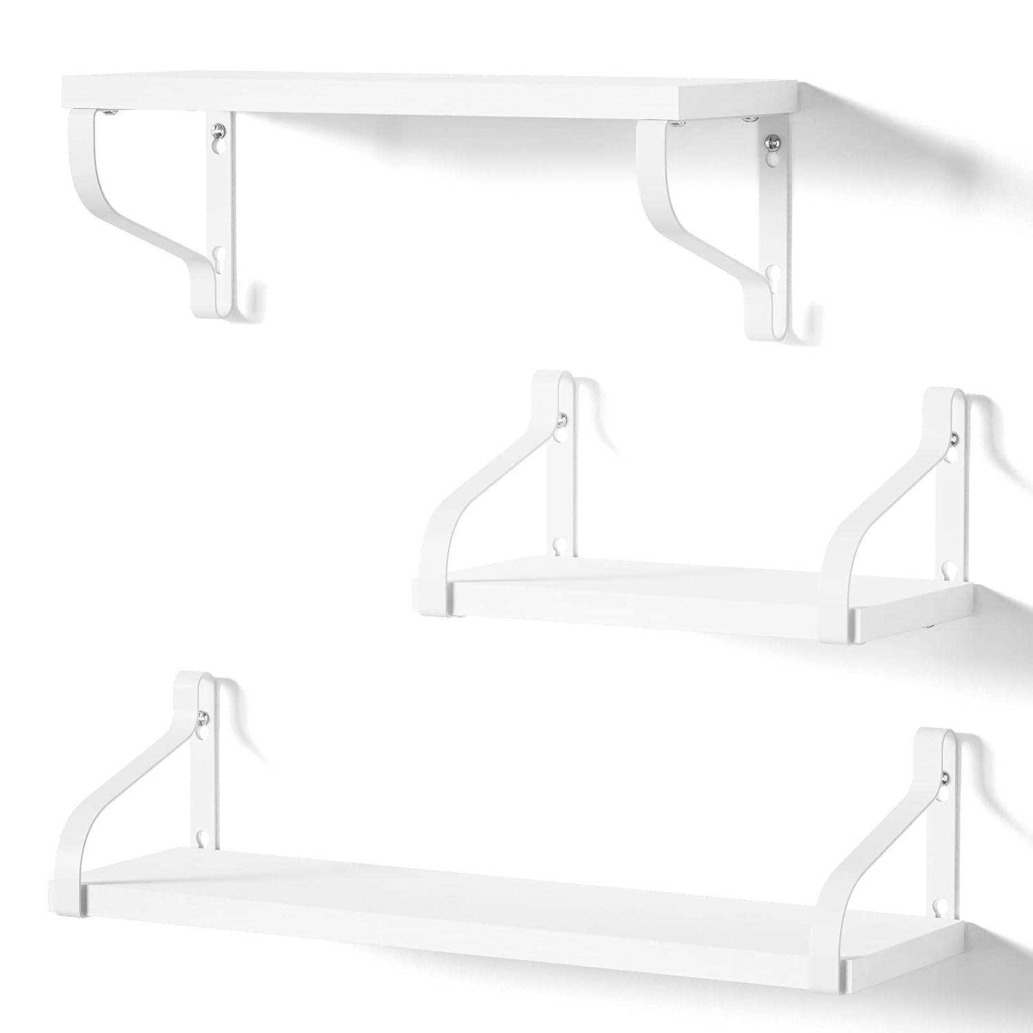 res_90b5efeed02aa1b676260b44e00d73b8.jpg Set 3 rafturi suspendate, lemn masiv si suport metalic, 3 dimensiuni, stil rustic industrial, alb - imagine 1