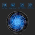 Ventilator axial, 150 mm, 587 m³/h, 19.2W, 3300 RPM, IPX4, cu regulator de viteza, negru - imagine 7