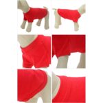 Haina caini, marimea XS, basic, bumbac, rosu - imagine 2