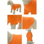 Haina caini, marimea S, basic, bumbac, portocaliu - imagine 2