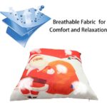 Set de 4 huse de perna, tematica Craciun, 45 x 45 cm, Amestec de Bumbac, Multicolore - imagine 2