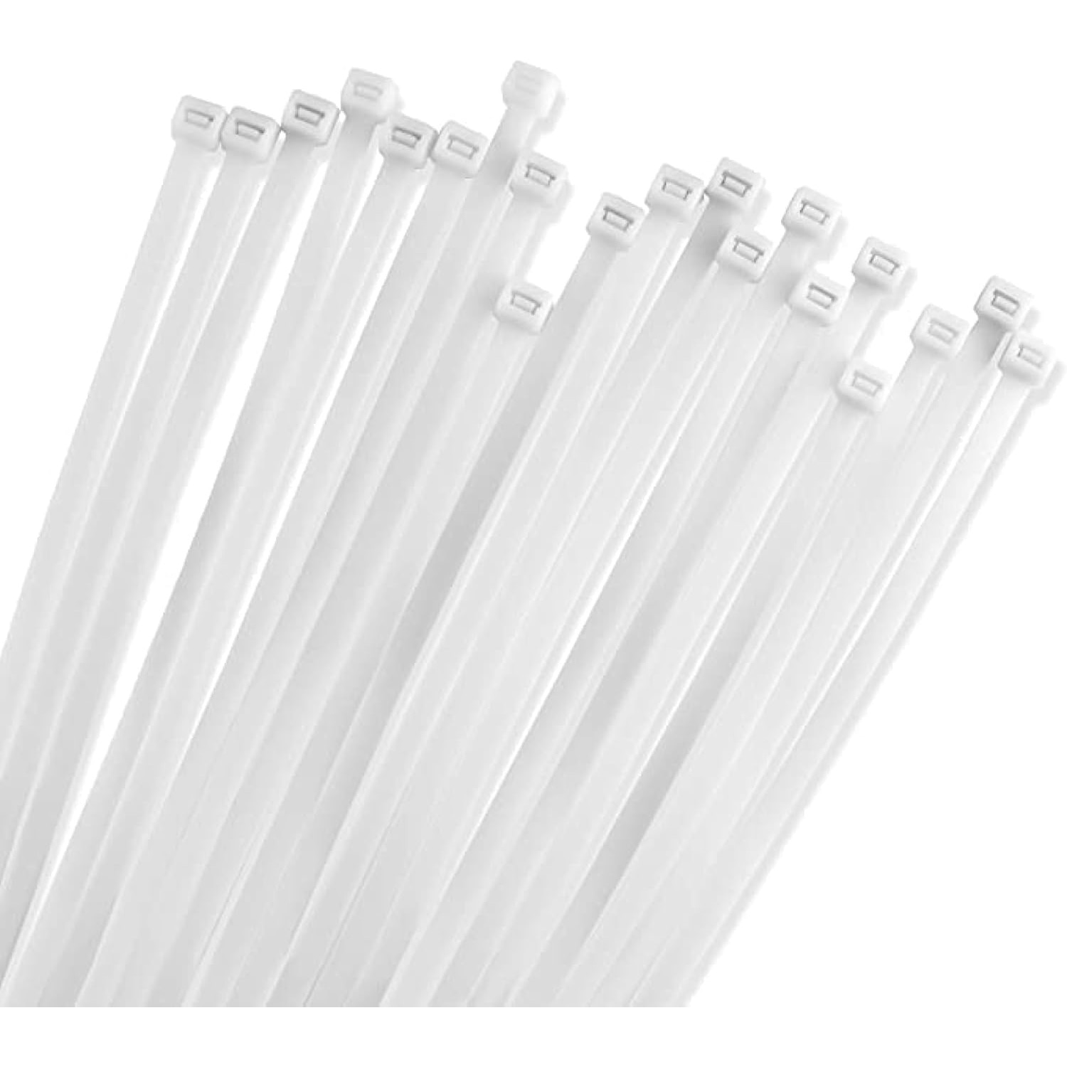 res_a48034cff60cce5ee852bcc2d2c94f00.jpg Set de 1000 coliere pentru cabluri, Plastic, lungime 28 cm, latime 5 cm, grosime 1.1 cm, alb - imagine 1