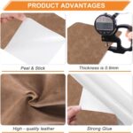 Piele pentru reparare, Autoadeziva, 10x160 cm, Bej inchis 1.0, pentru canapele, genti, jachete, mobilier, scaune auto - imagine 5